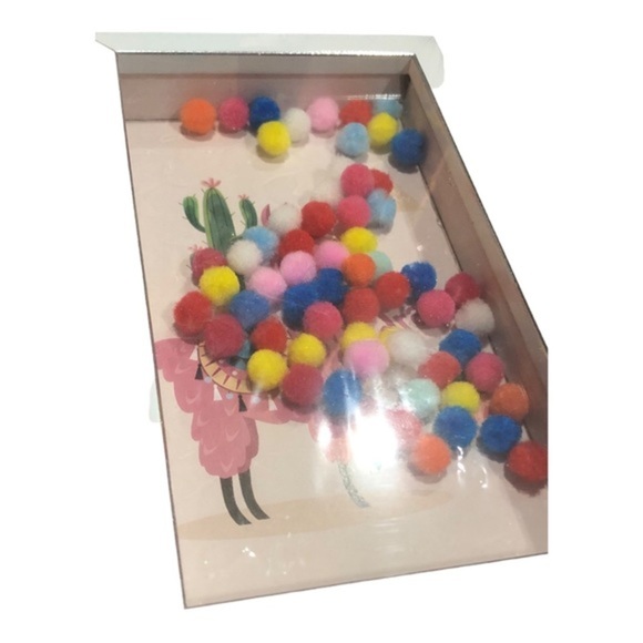 Llama llama mini rainbow pom pom funny humor hanging wall‎ decor boxes new - Picture 10 of 12
